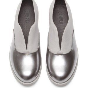 Camper Silver Loafers (Never worn!)